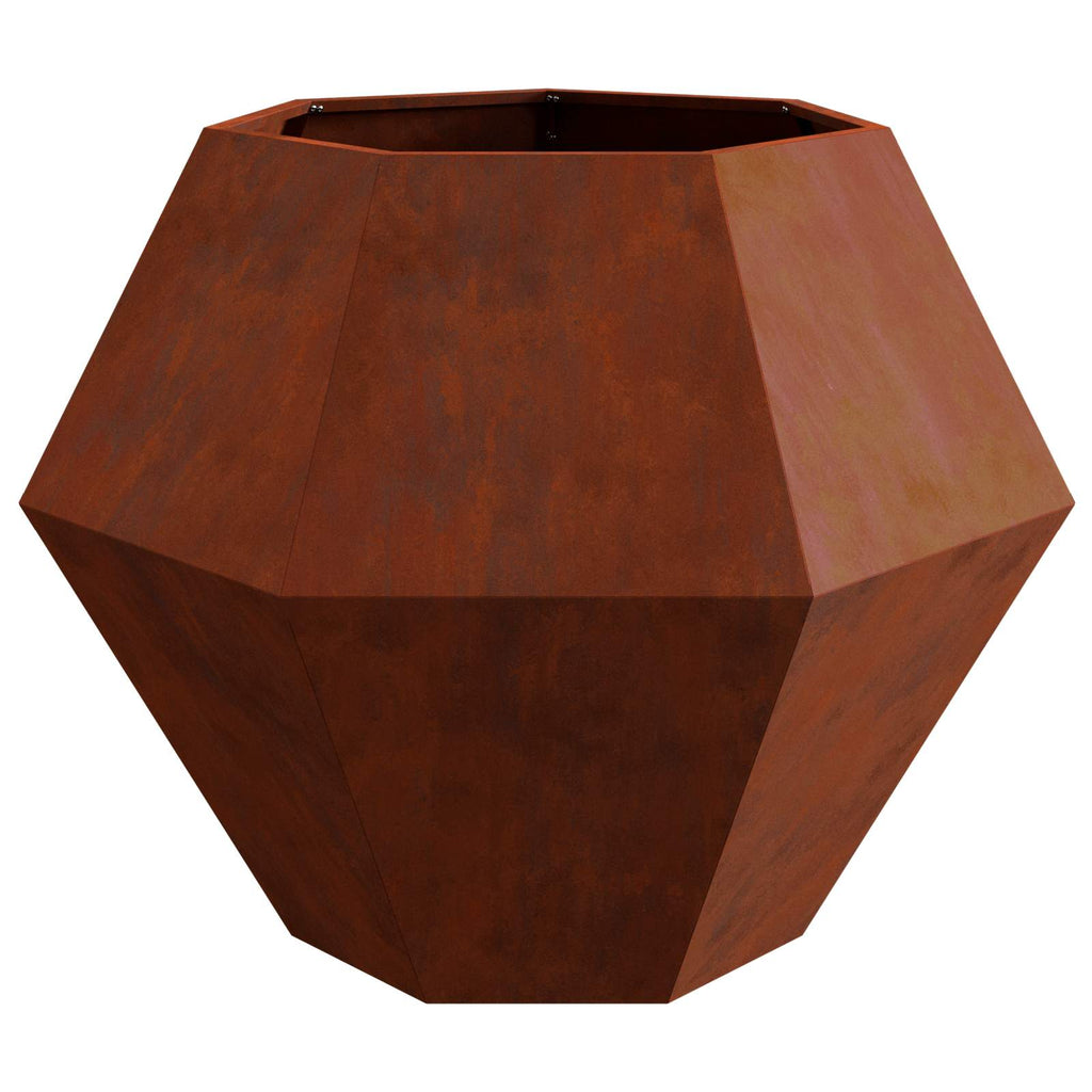 vidaXL Donica Rdzawy 100 x 100 x 80 cm