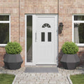 vidaXL Donica 2 pcs Czarny 75 x 75 x 60 cm Stal