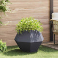 vidaXL Donica Antracyt 75 x 75 x 60 cm Stal