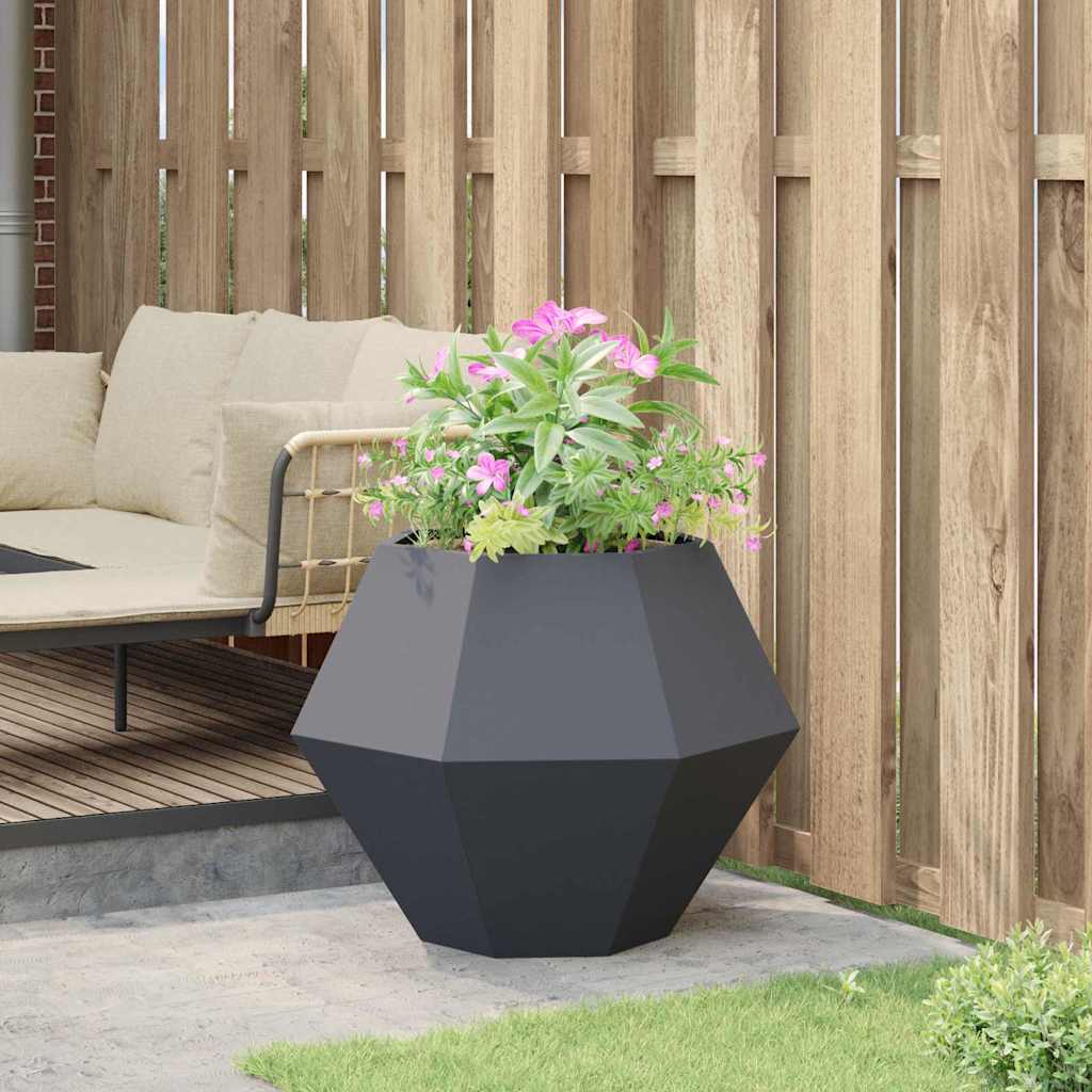 vidaXL Donica Antracyt 75 x 75 x 60 cm Stal