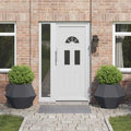 vidaXL Donica 2 pcs Antracyt 75 x 75 x 60 cm Stal