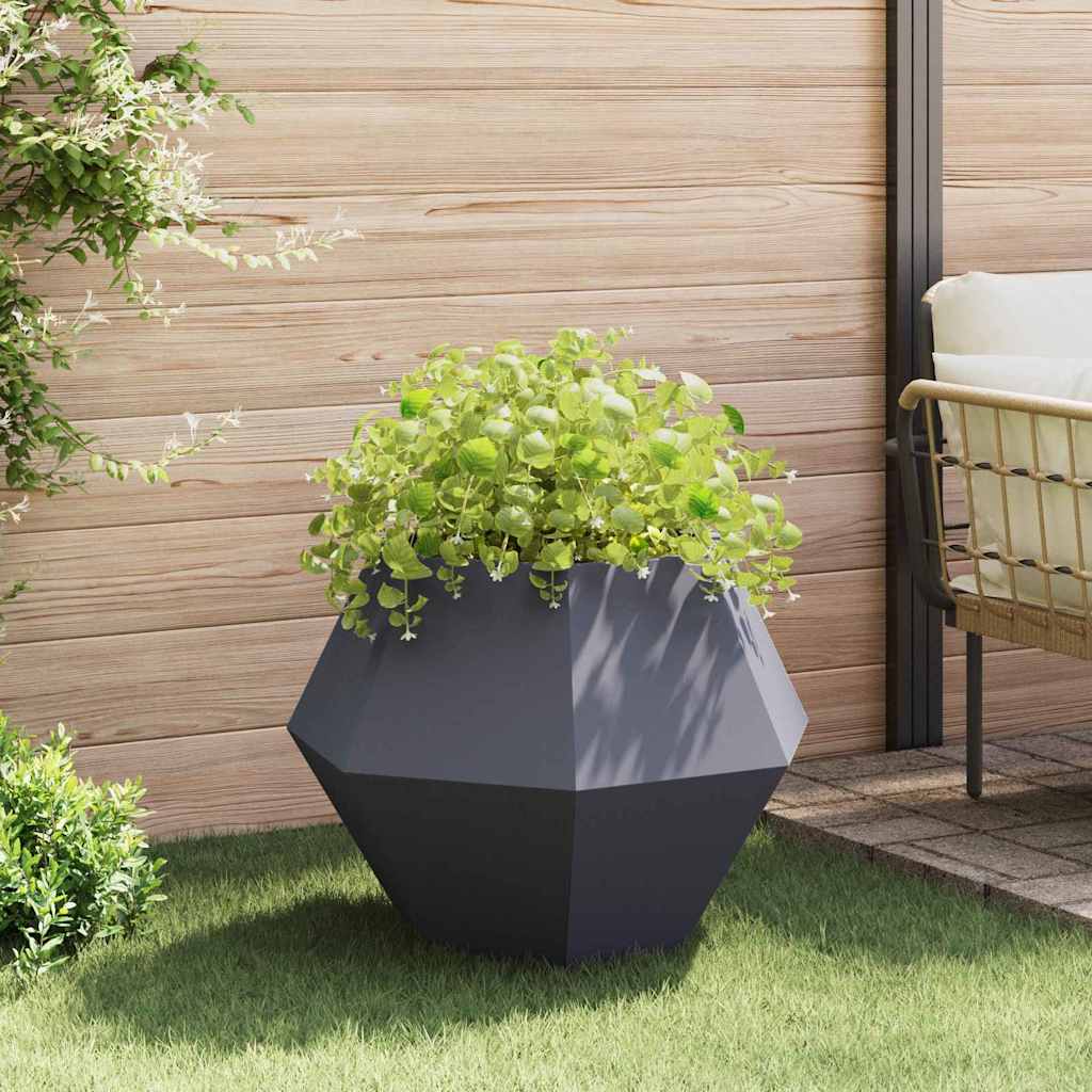 vidaXL Donica 2 pcs Antracyt 75 x 75 x 60 cm Stal