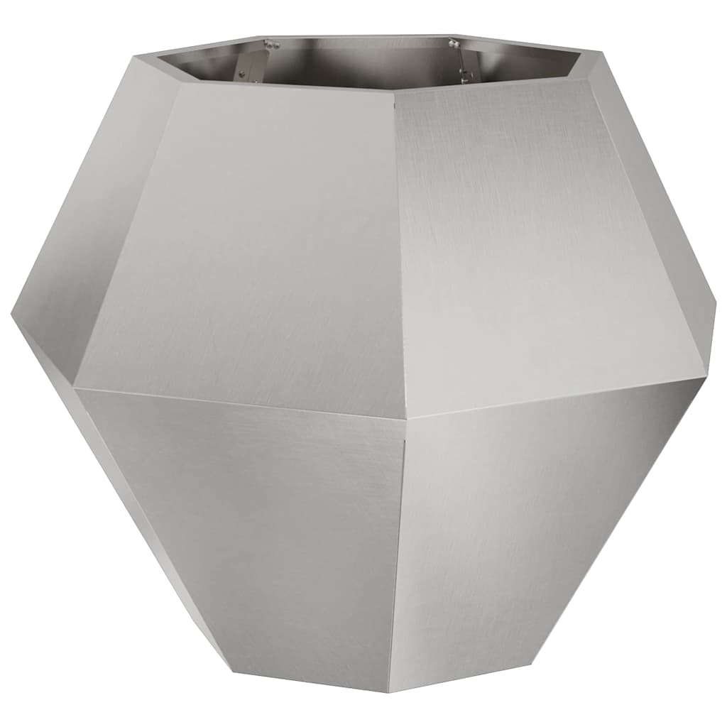 vidaXL Donica Srebrny 75 x 75 x 60 cm Stal nierdzewna