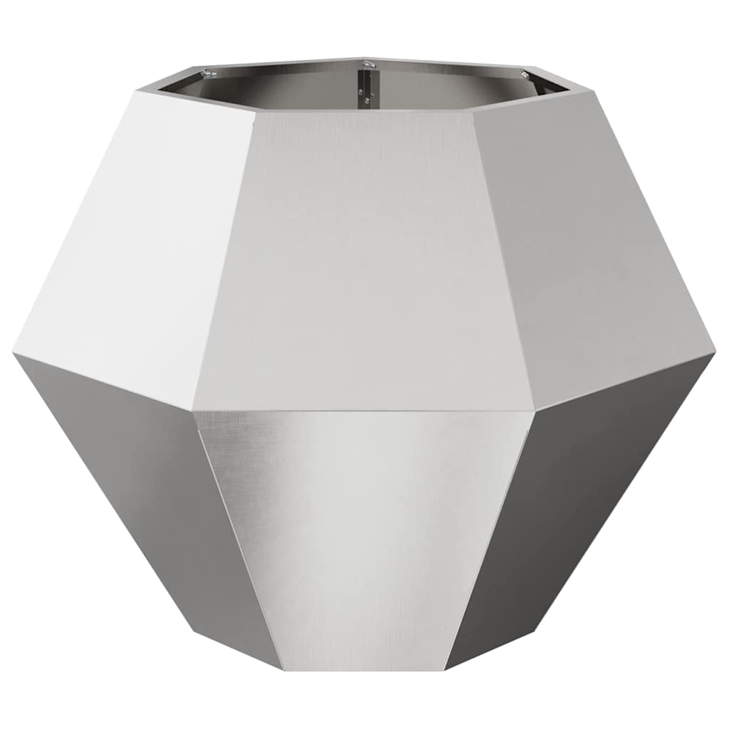 vidaXL Donica Srebrny 75 x 75 x 60 cm Stal nierdzewna