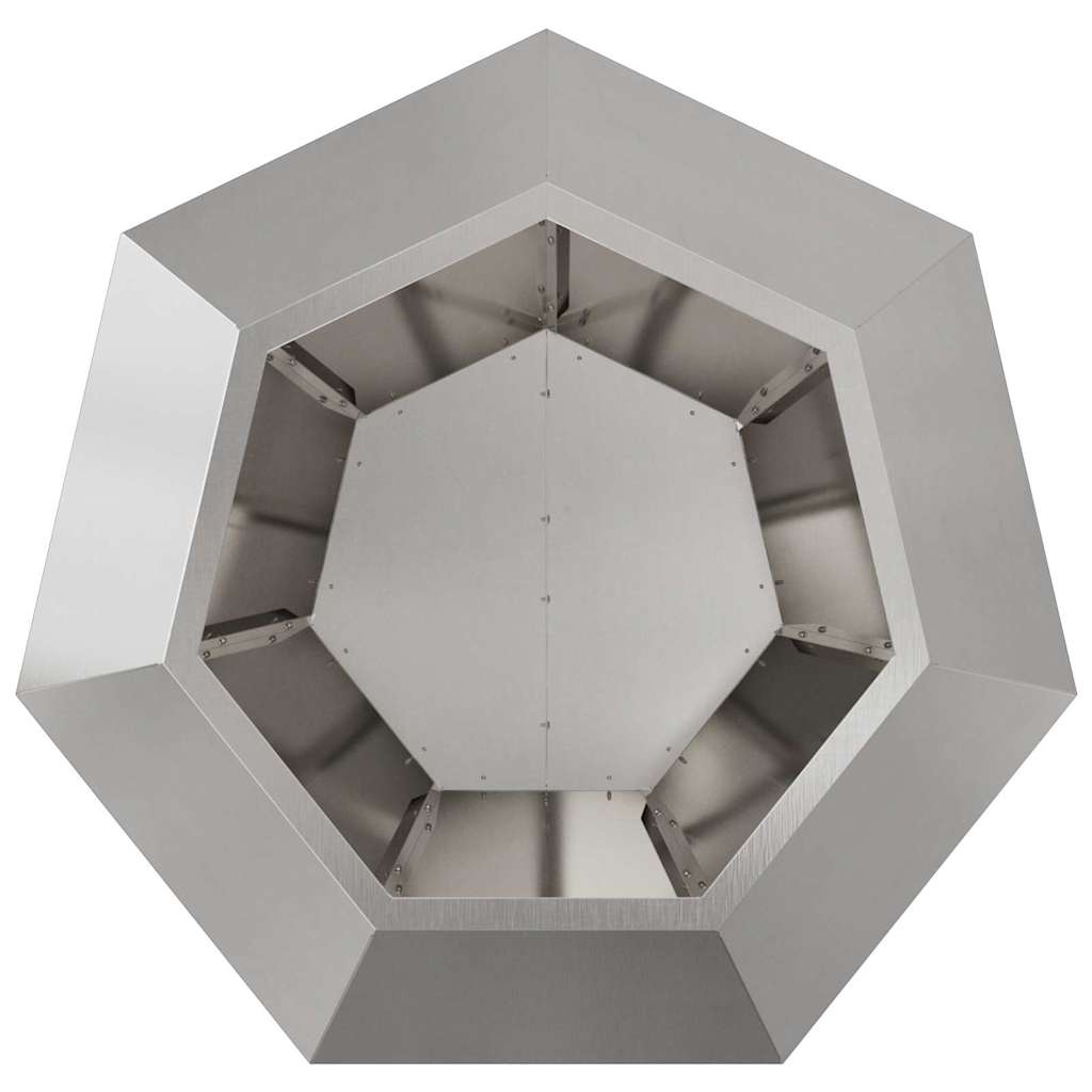 vidaXL Donica Srebrny 75 x 75 x 60 cm Stal nierdzewna