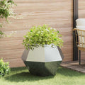vidaXL Donica Srebrny 75 x 75 x 60 cm Stal Galwanizowana