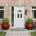 vidaXL Donica 2 pcs Rdzawy 75 x 75 x 60 cm