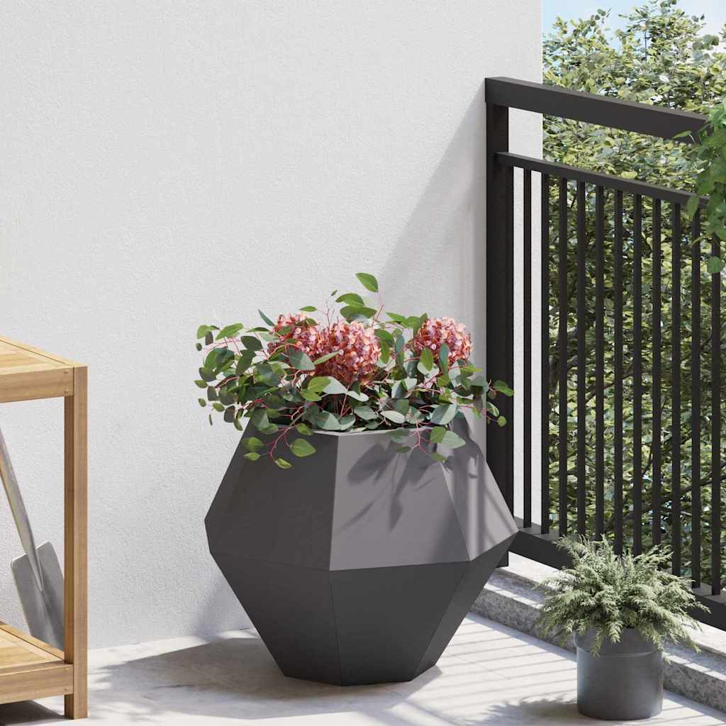 vidaXL Donica Czarny 50 x 50 x 40 cm Stal