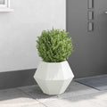 vidaXL Donica Biały 50 x 50 x 40 cm Stal