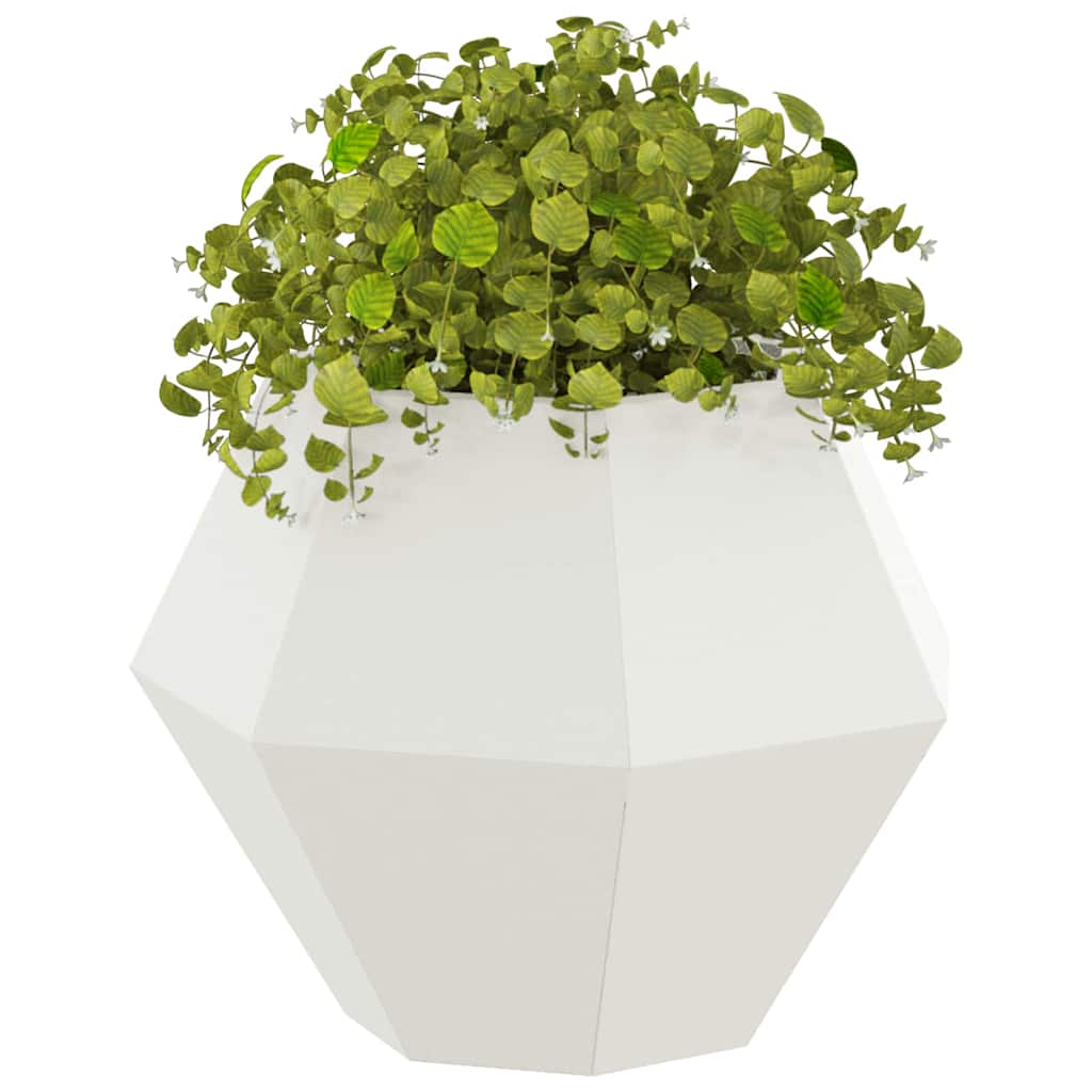 vidaXL Donica 2 pcs Biały 50 x 50 x 40 cm Stal
