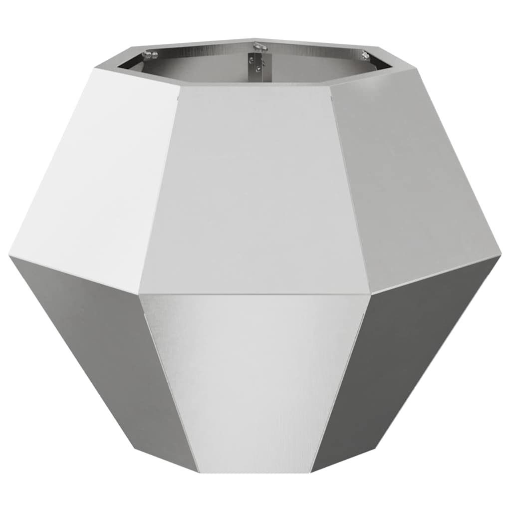 vidaXL Donica 2 pcs Srebrny 50 x 50 x 40 cm Stal nierdzewna