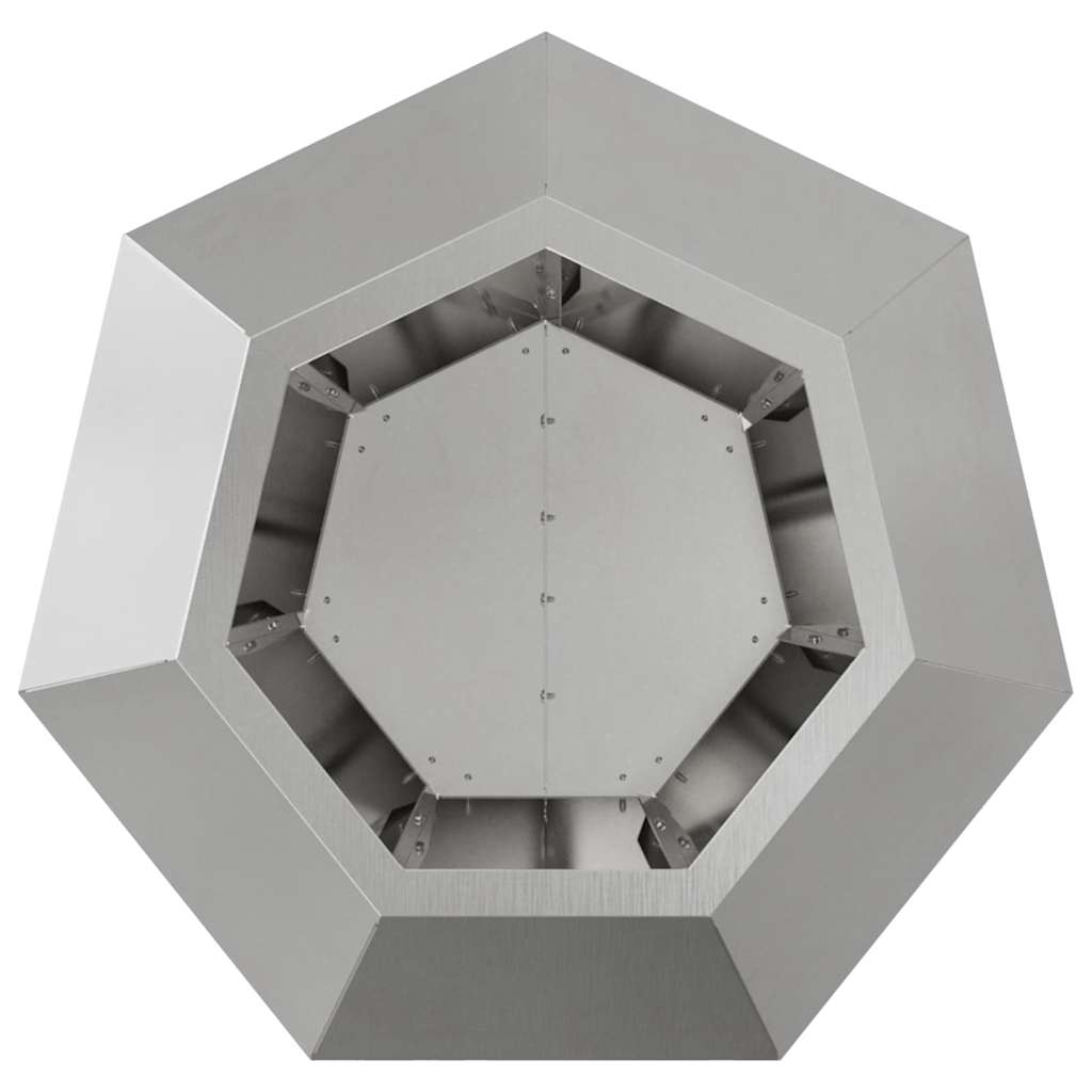 vidaXL Donica 2 pcs Srebrny 50 x 50 x 40 cm Stal nierdzewna