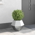 vidaXL Donica Srebrny 50 x 50 x 40 cm Stal Galwanizowana