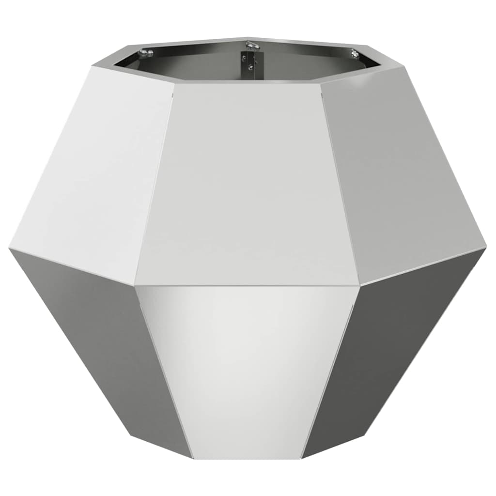 vidaXL Donica Srebrny 50 x 50 x 40 cm Stal Galwanizowana