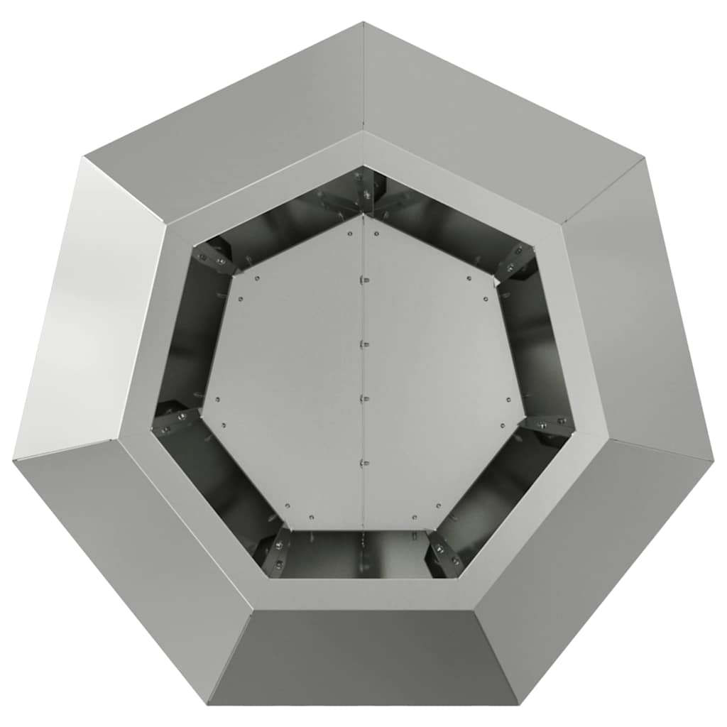 vidaXL Donica Srebrny 50 x 50 x 40 cm Stal Galwanizowana