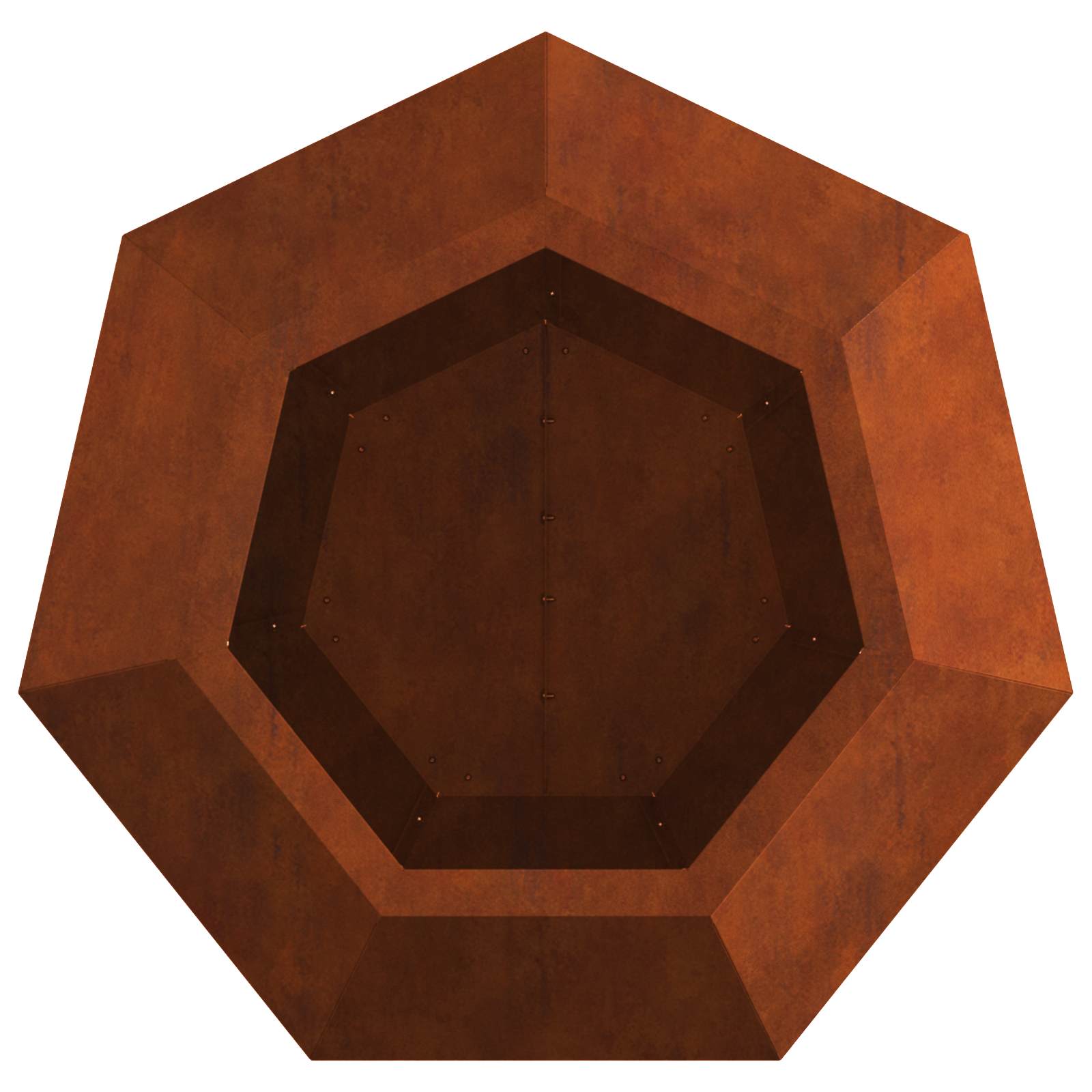 vidaXL Donica Rdzawy 50 x 50 x 40 cm