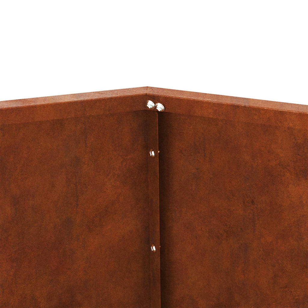 vidaXL Donica 2 pcs Rdzawy 50 x 50 x 40 cm