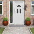 vidaXL Donica 2 pcs Rdzawy 50 x 50 x 40 cm