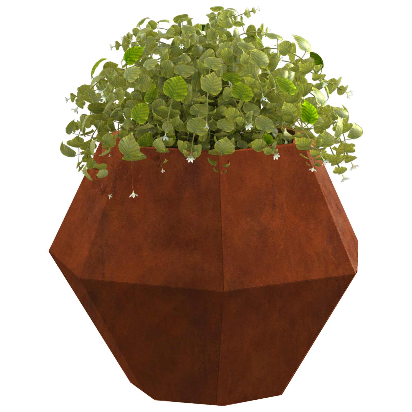 vidaXL Donica 2 pcs Rdzawy 50 x 50 x 40 cm