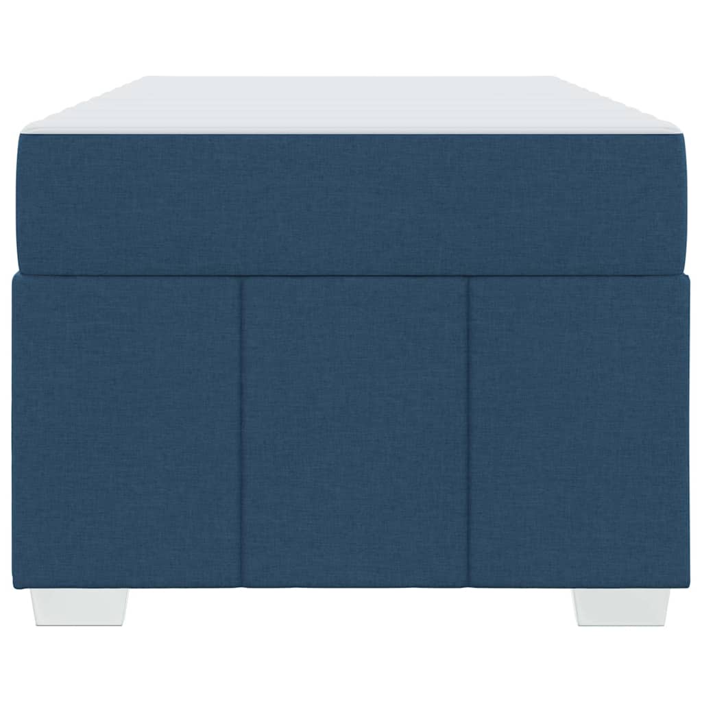vidaXL Ramka łóżka z materacem Niebieski 80 x 200 cm tkanina