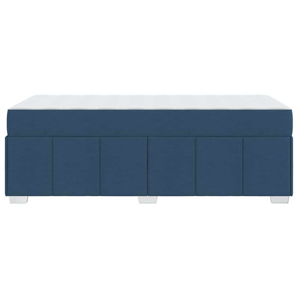 vidaXL Ramka łóżka z materacem Niebieski 80 x 200 cm tkanina