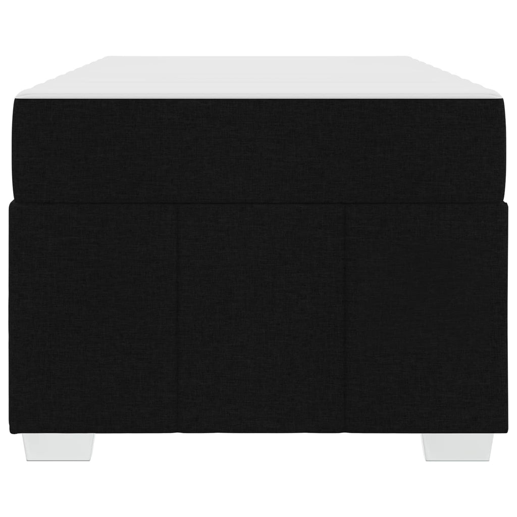 vidaXL Ramka łóżka z materacem Czarny 90 x 200 cm tkanina