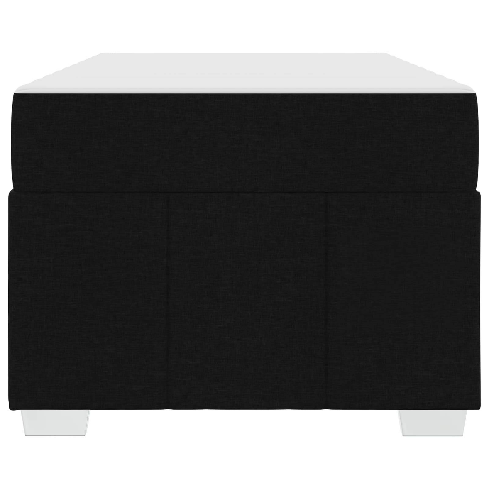 vidaXL Ramka łóżka z materacem Czarny 90 x 200 cm tkanina