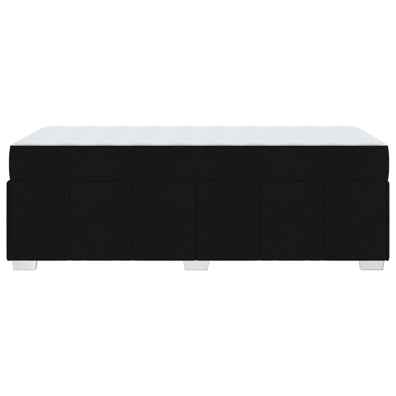 vidaXL Ramka łóżka z materacem Czarny 90 x 200 cm tkanina