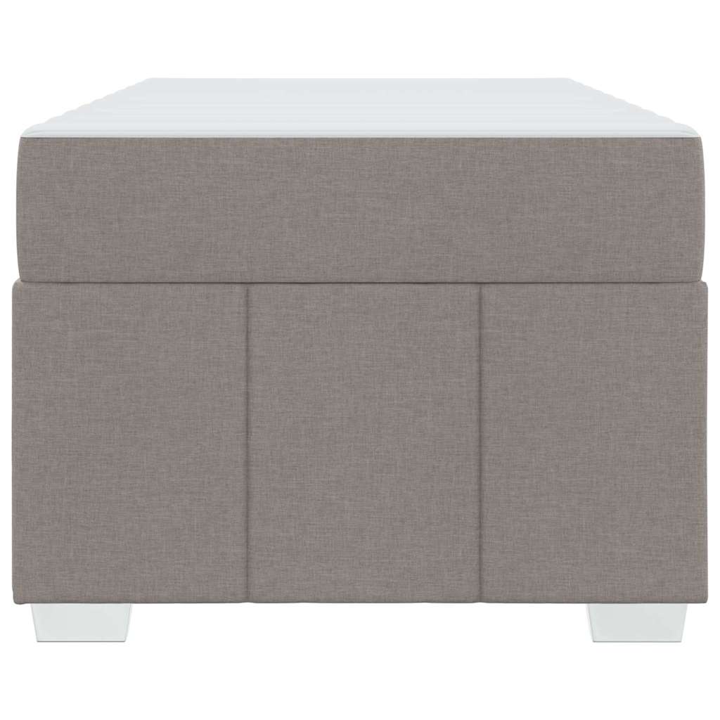 vidaXL Ramka łóżka z materacem Ciemnoszary 90 x 200 cm tkanina