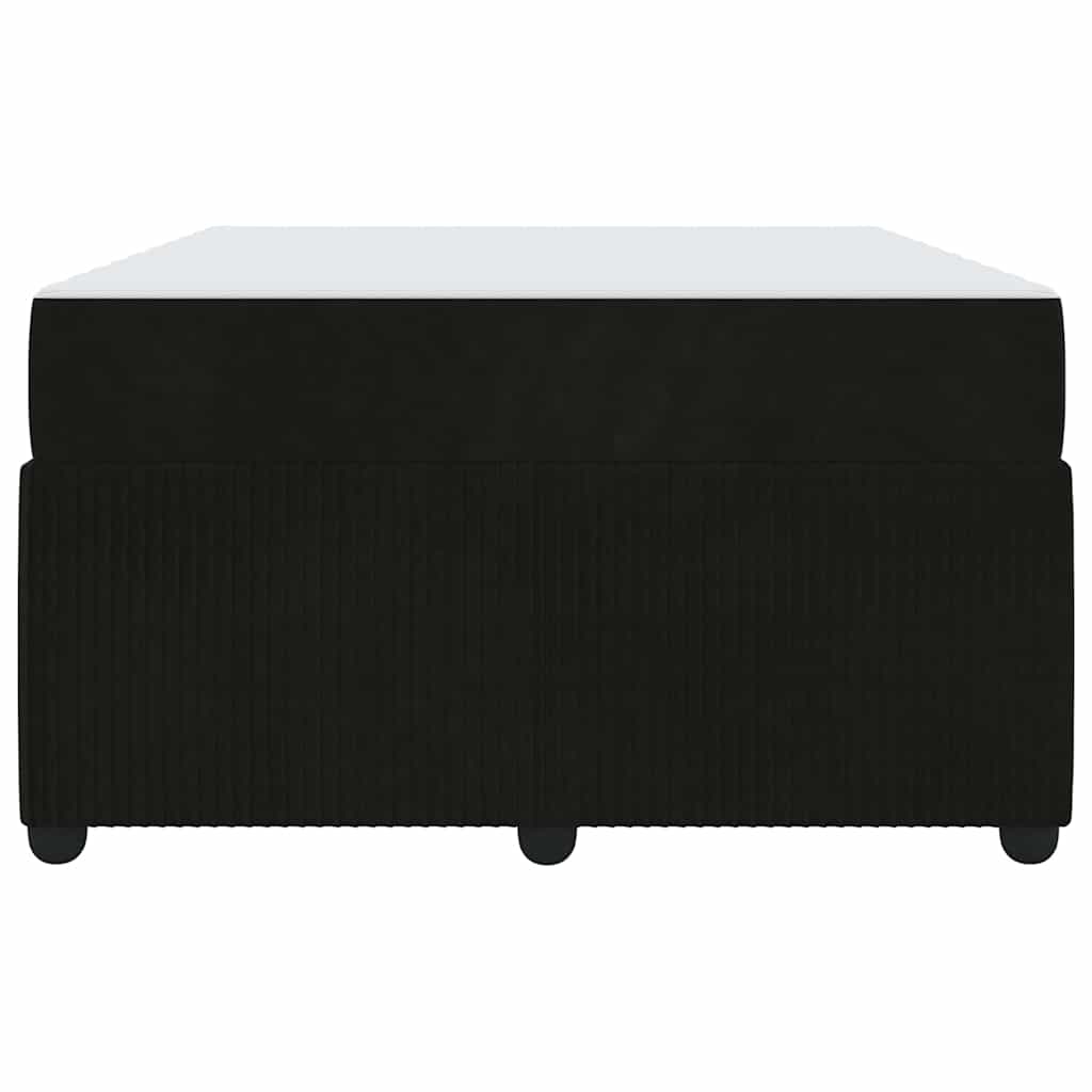 vidaXL Ramka łóżka z materacem Czarny 120 x 190 cm tkanina