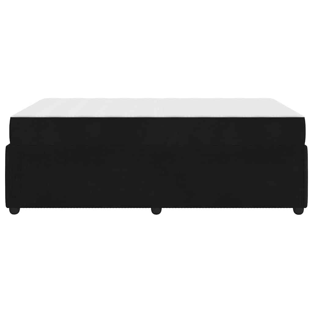 vidaXL Ramka łóżka z materacem Czarny 120 x 190 cm tkanina