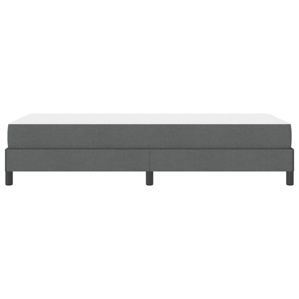 vidaXL Łóżko sprężynowe z materacem Ciemnoszary 80 x 200 cm tkanina