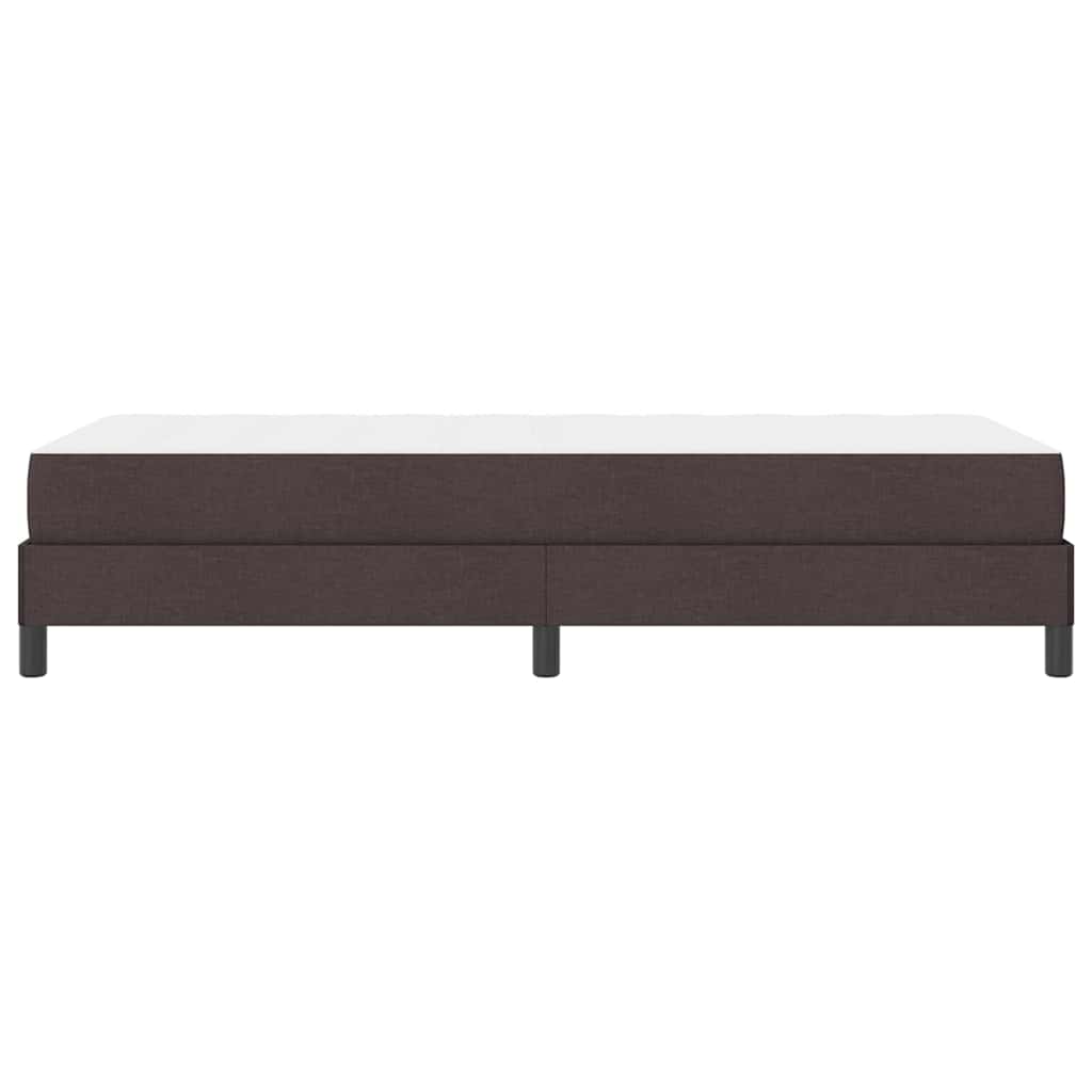 vidaXL Łóżko sprężynowe z materacem Ciemny brąz 80 x 200 cm tkanina
