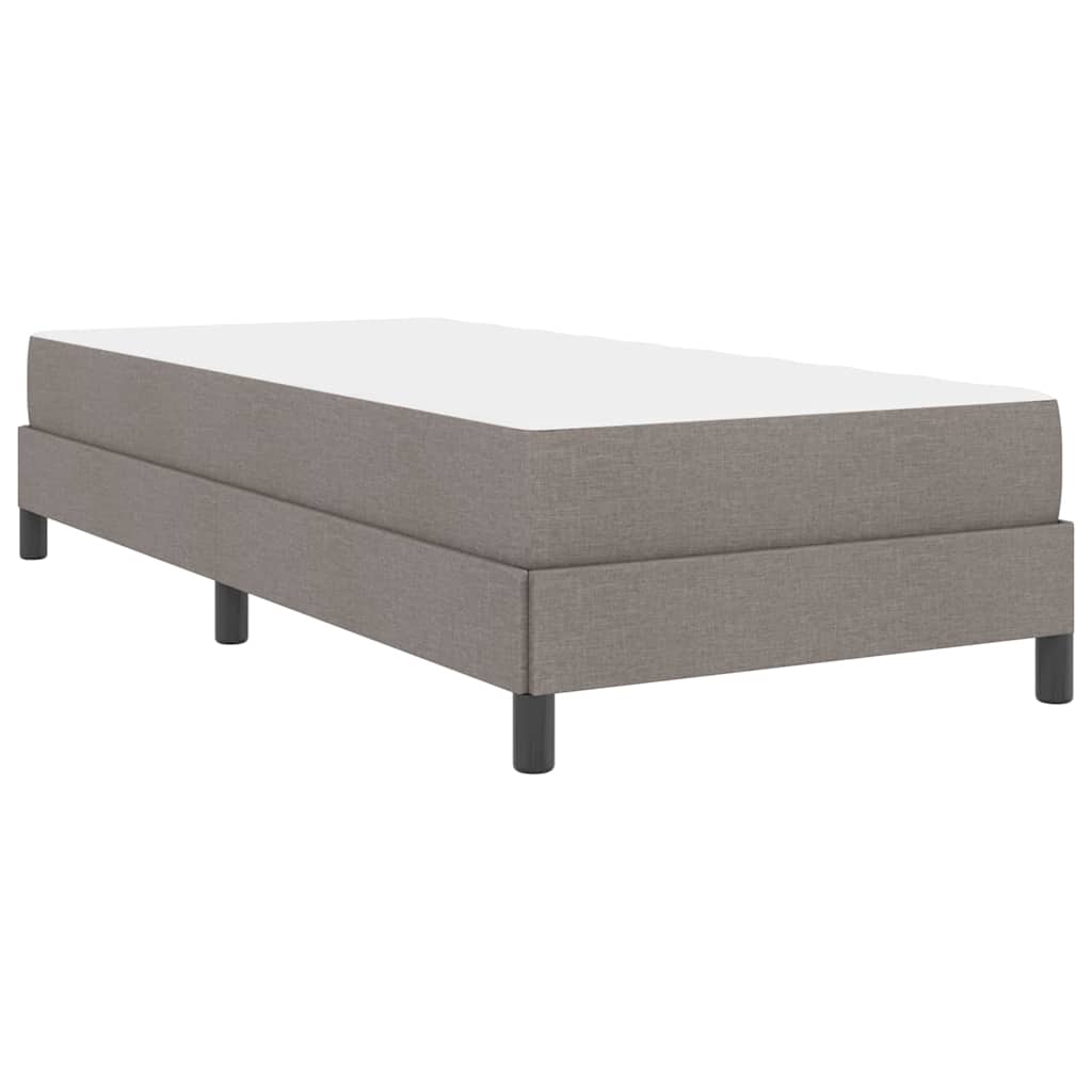 vidaXL Łóżko sprężynowe z materacem Ciemnoszary 90 x 190 cm tkanina