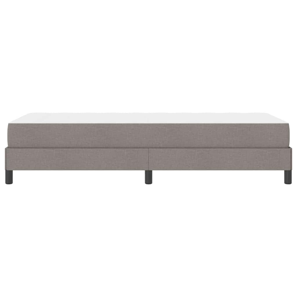 vidaXL Łóżko sprężynowe z materacem Ciemnoszary 90 x 200 cm tkanina
