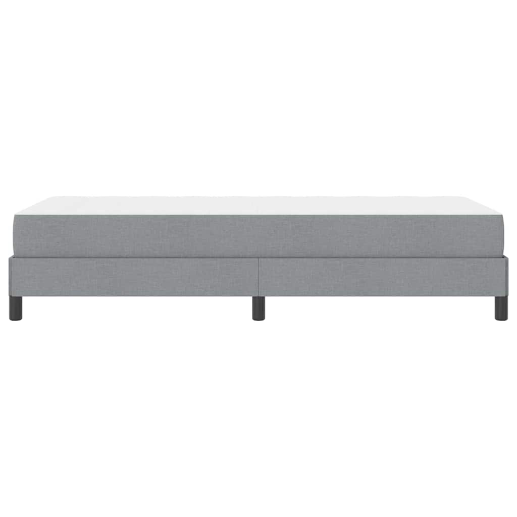 vidaXL Łóżko sprężynowe z materacem Jasnoszary 100 x 200 cm tkanina