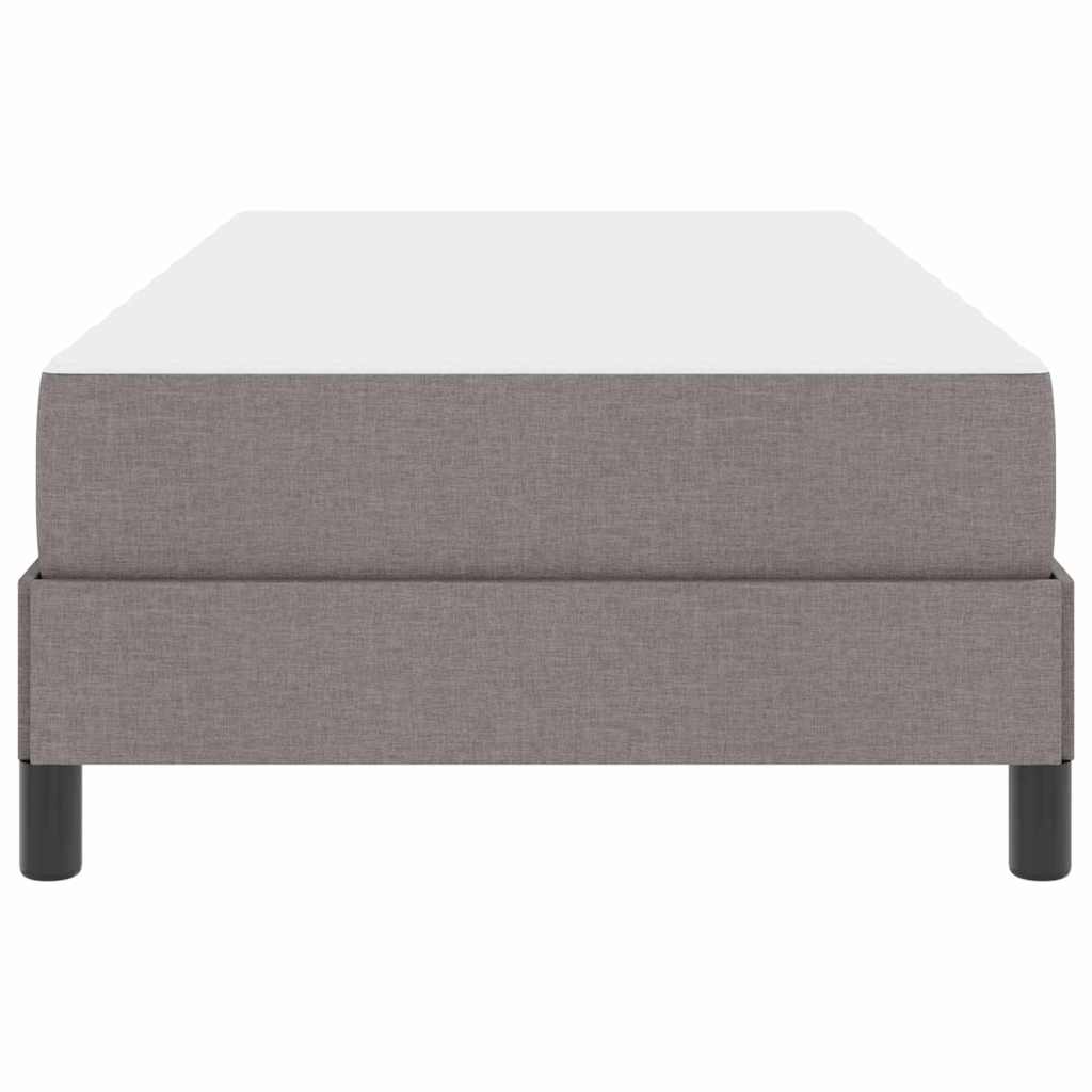 vidaXL Łóżko sprężynowe z materacem Ciemnoszary 100 x 200 cm tkanina