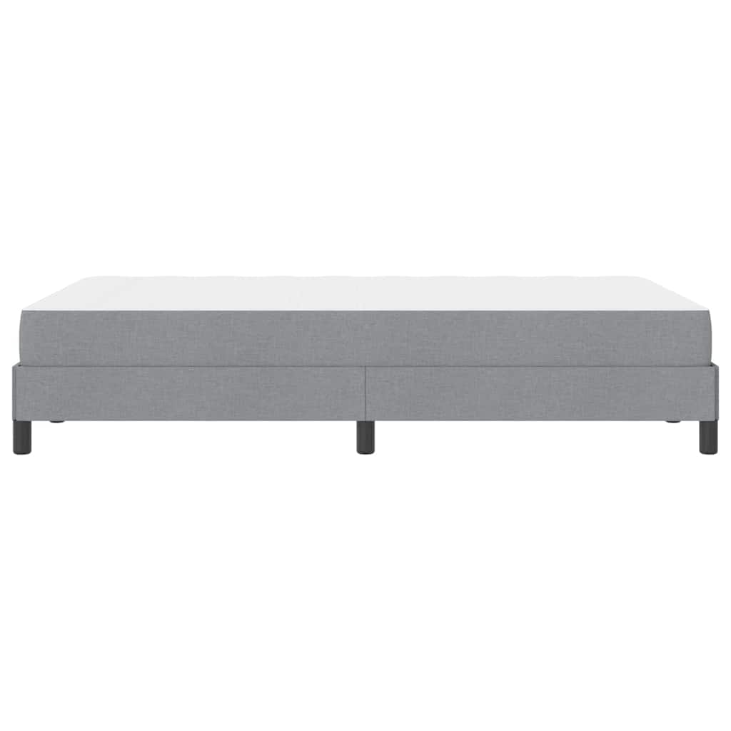 vidaXL Łóżko sprężynowe z materacem Jasnoszary 120 x 190 cm tkanina