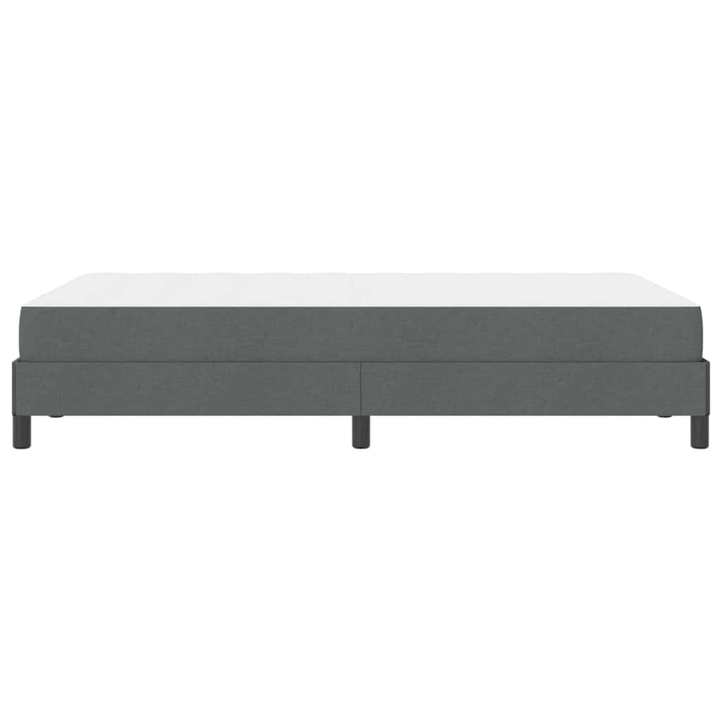 vidaXL Łóżko sprężynowe z materacem Ciemnoszary 120 x 190 cm tkanina