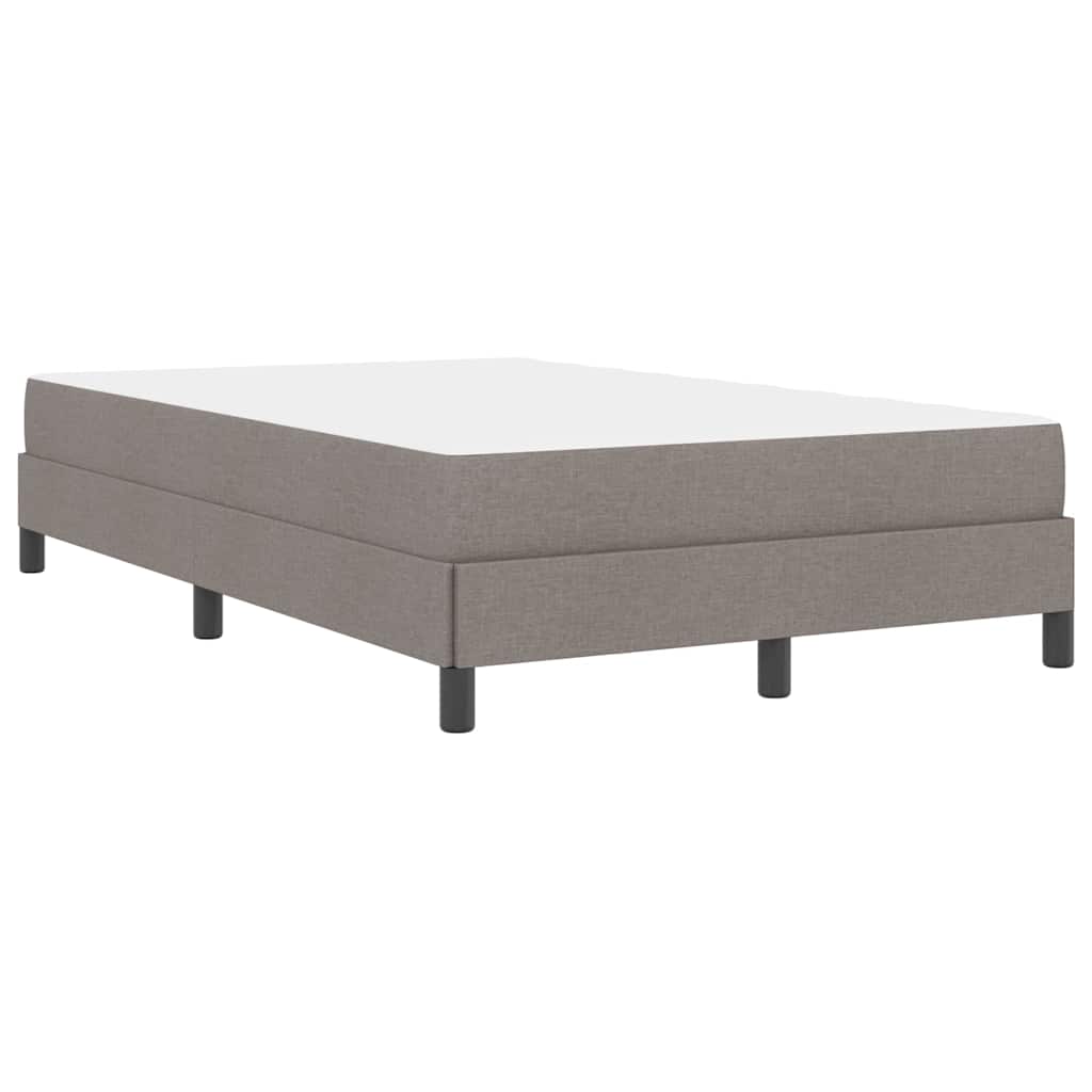 vidaXL Łóżko sprężynowe z materacem Ciemnoszary 120 x 200 cm tkanina