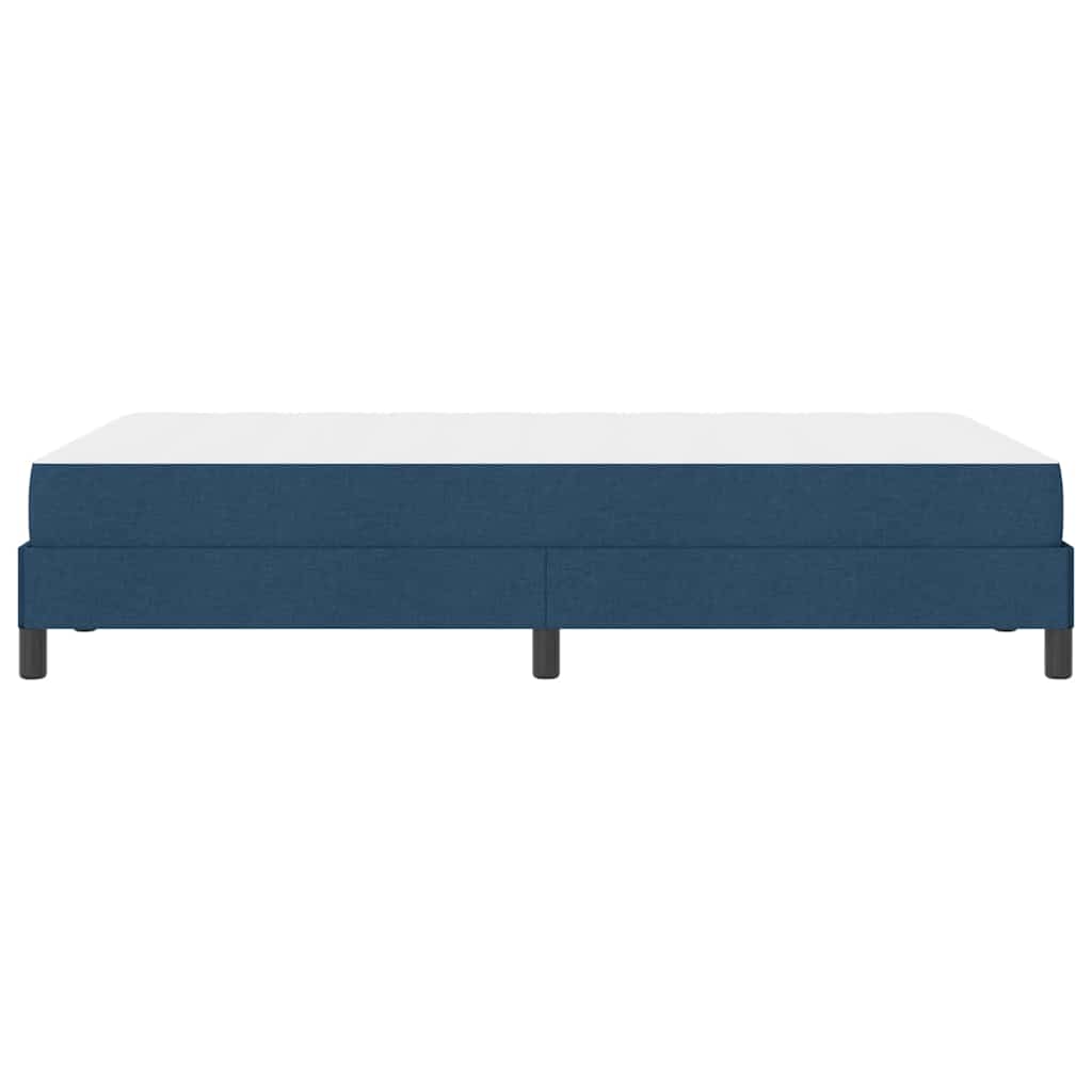 vidaXL Łóżko sprężynowe z materacem Niebieski 120 x 200 cm tkanina