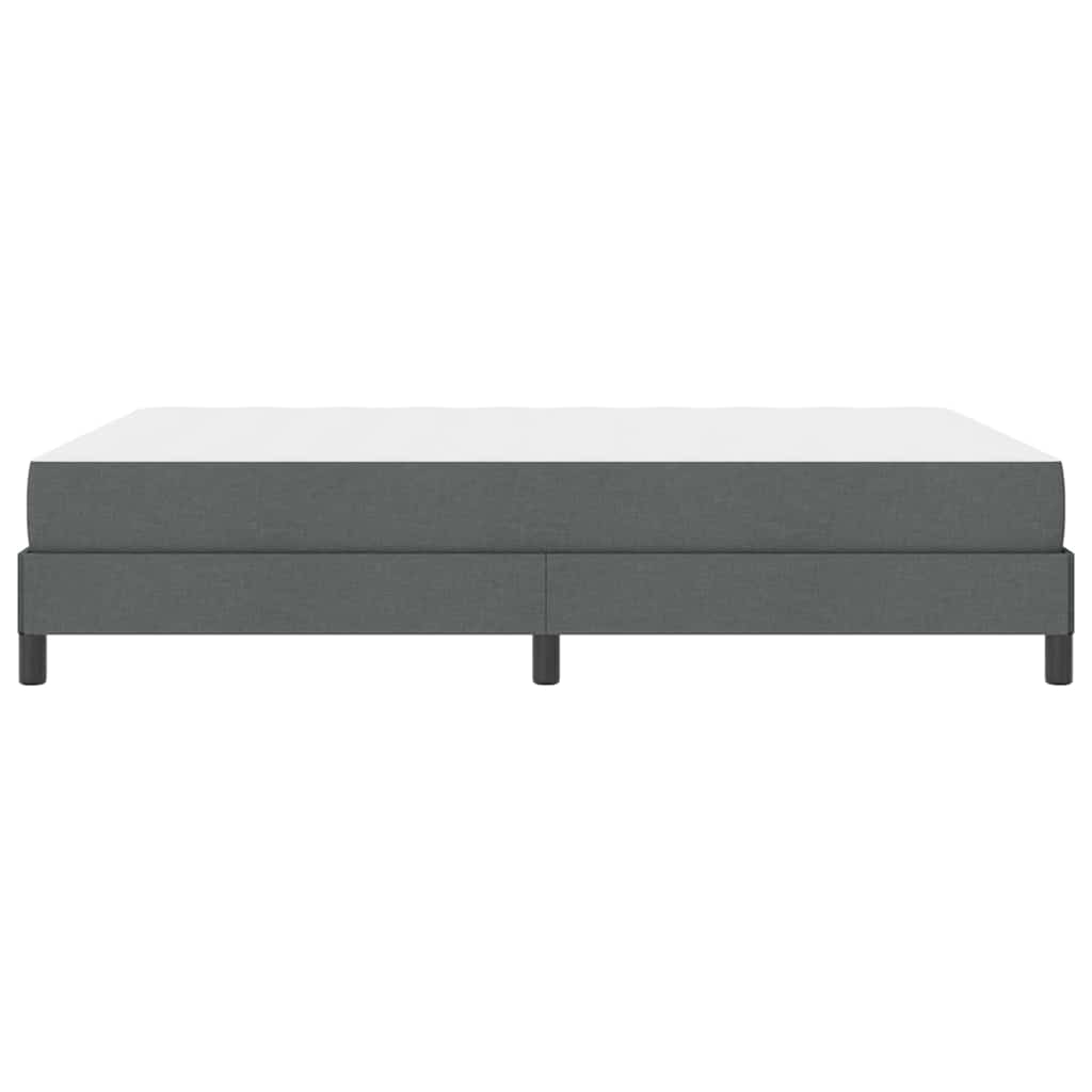 vidaXL Łóżko sprężynowe z materacem Ciemnoszary 140 x 200 cm tkanina