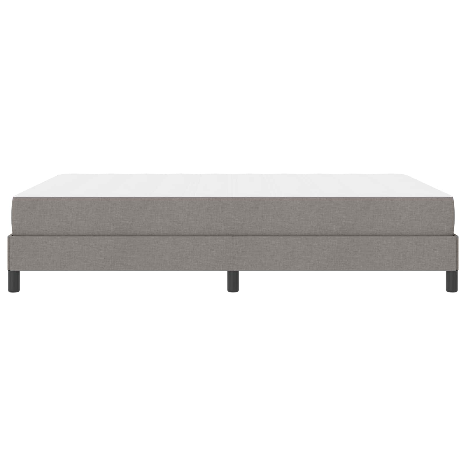 vidaXL Łóżko sprężynowe z materacem Ciemnoszary 160 x 200 cm tkanina