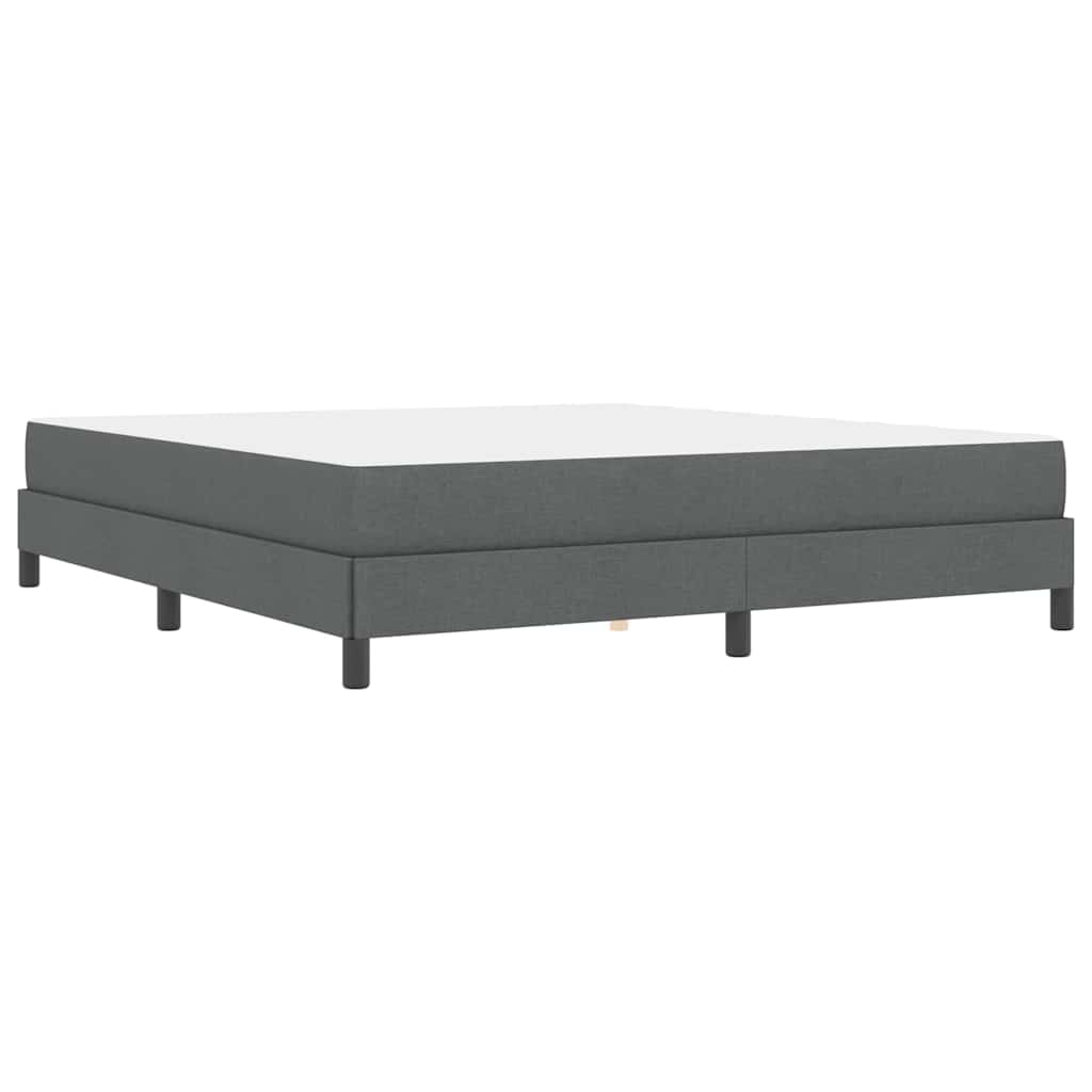 vidaXL Łóżko sprężynowe z materacem Ciemnoszary 180 x 200 cm tkanina