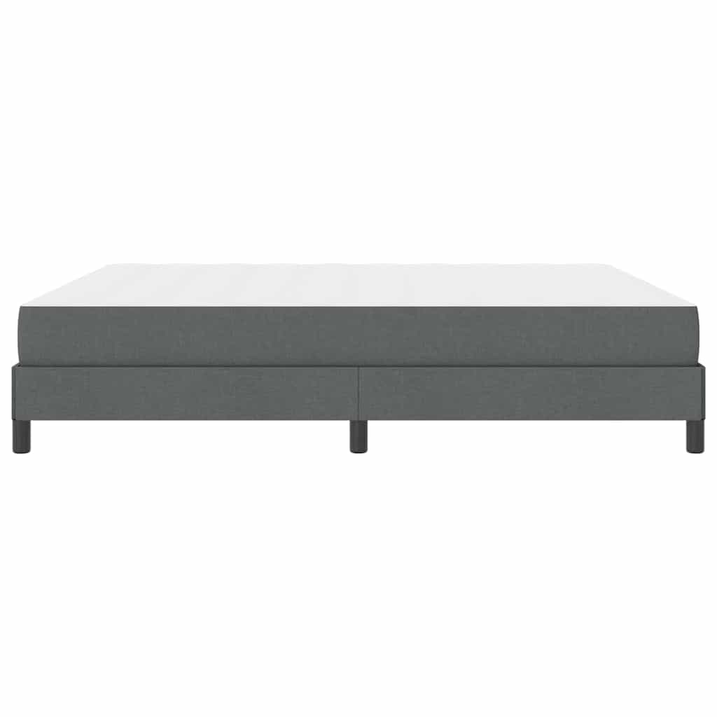 vidaXL Łóżko sprężynowe z materacem Ciemnoszary 180 x 200 cm tkanina