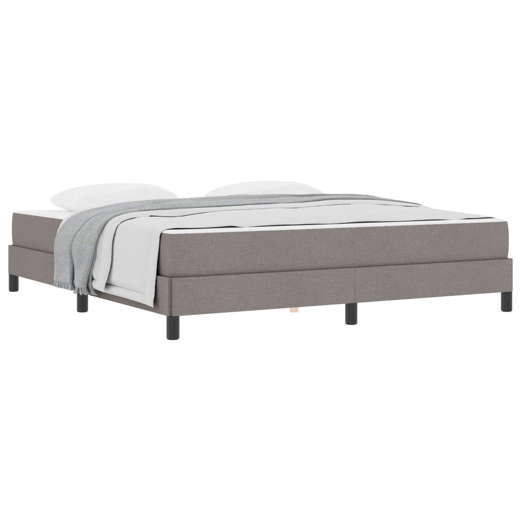 vidaXL Łóżko sprężynowe z materacem Ciemnoszary 180 x 200 cm tkanina