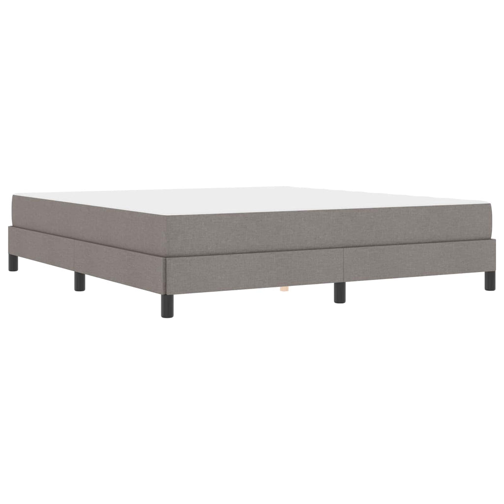 vidaXL Łóżko sprężynowe z materacem Ciemnoszary 180 x 200 cm tkanina