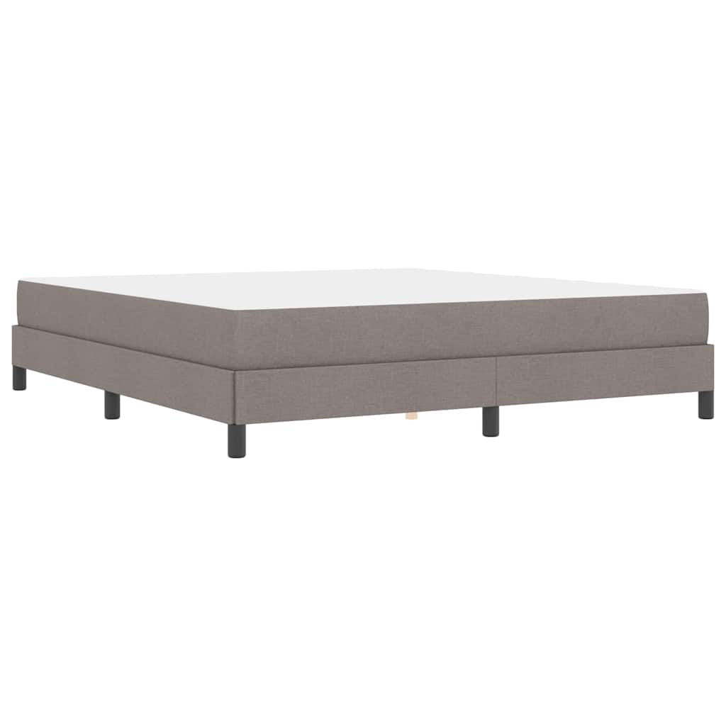 vidaXL Łóżko sprężynowe z materacem Ciemnoszary 180 x 200 cm tkanina