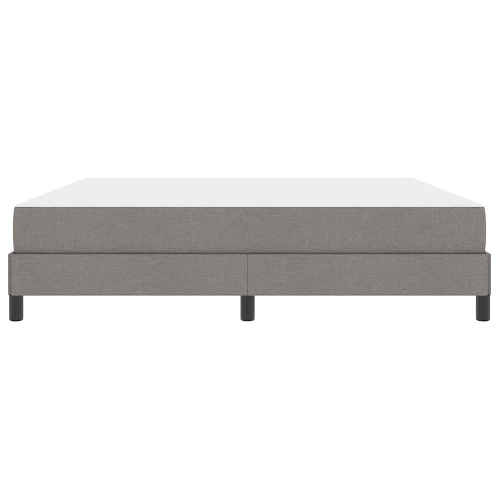 vidaXL Łóżko sprężynowe z materacem Ciemnoszary 180 x 200 cm tkanina