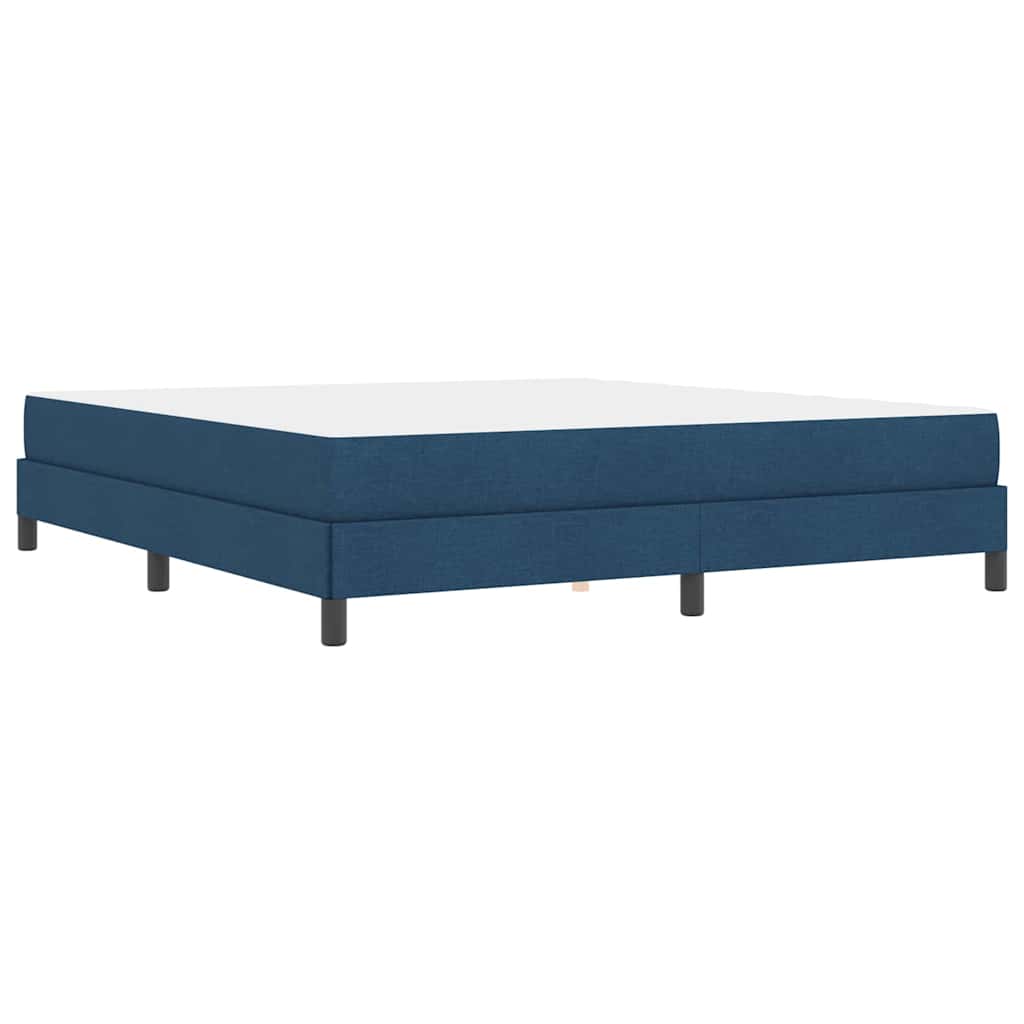 vidaXL Łóżko sprężynowe z materacem Niebieski 180 x 200 cm tkanina